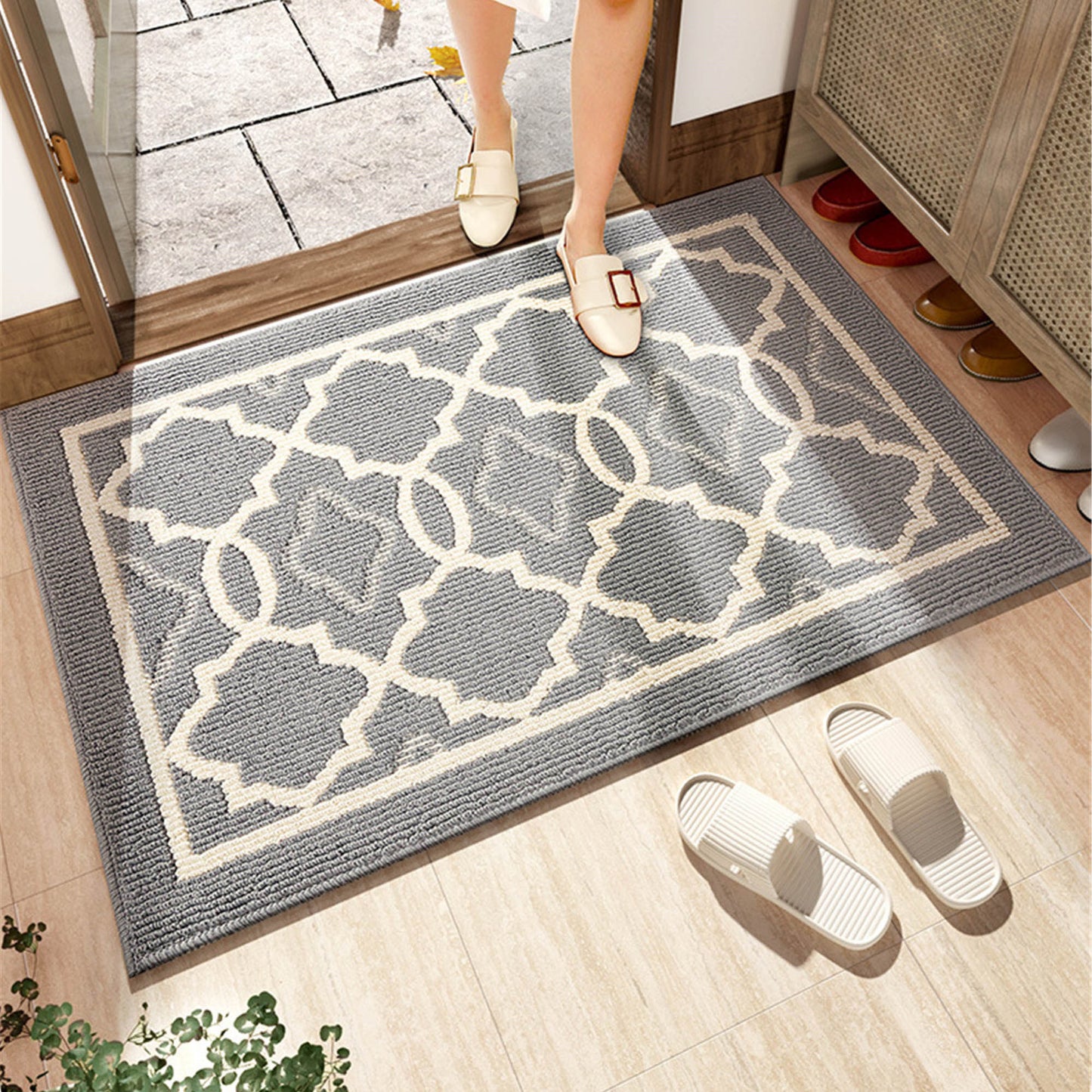Yulia Indoor Doormat,Welcome Mats for Front Door Entrance Rug