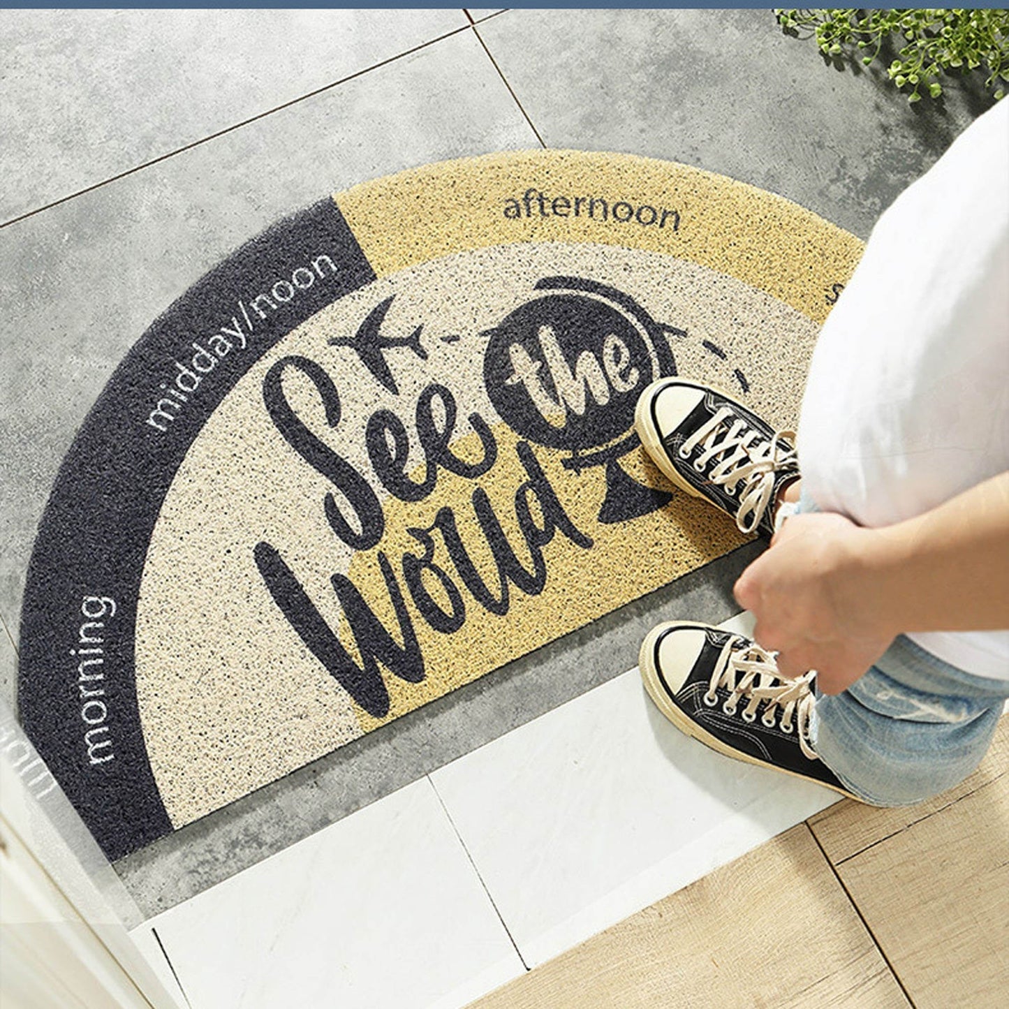 Rainbow PVC Outdoor mat,Welcome Mats for Front Door