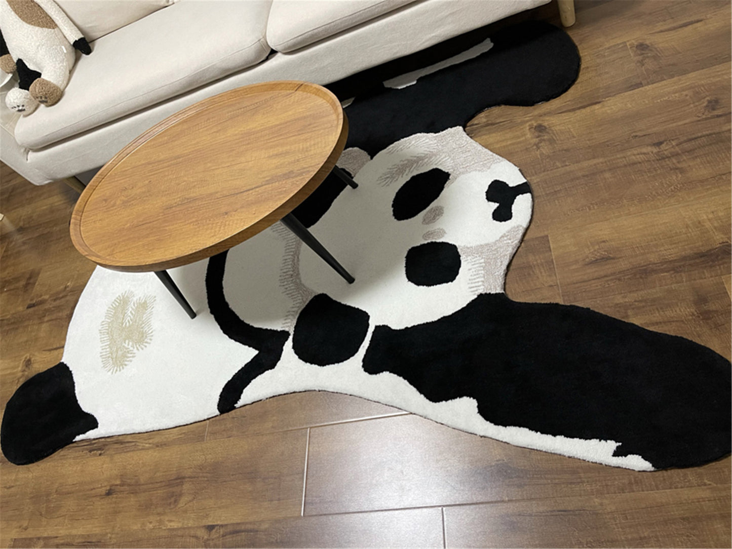 Panda Hand Tufted Area Rug,Thick Floor Rug Carpets,Living Room Decor