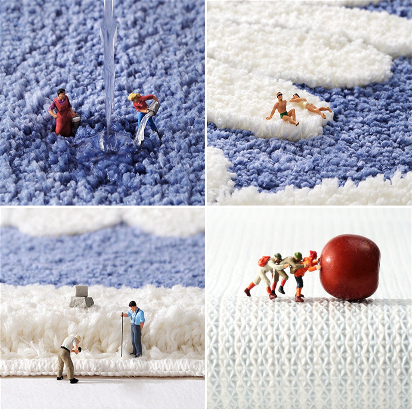 Daisy flower bath mat colorful cute bathroom decor
