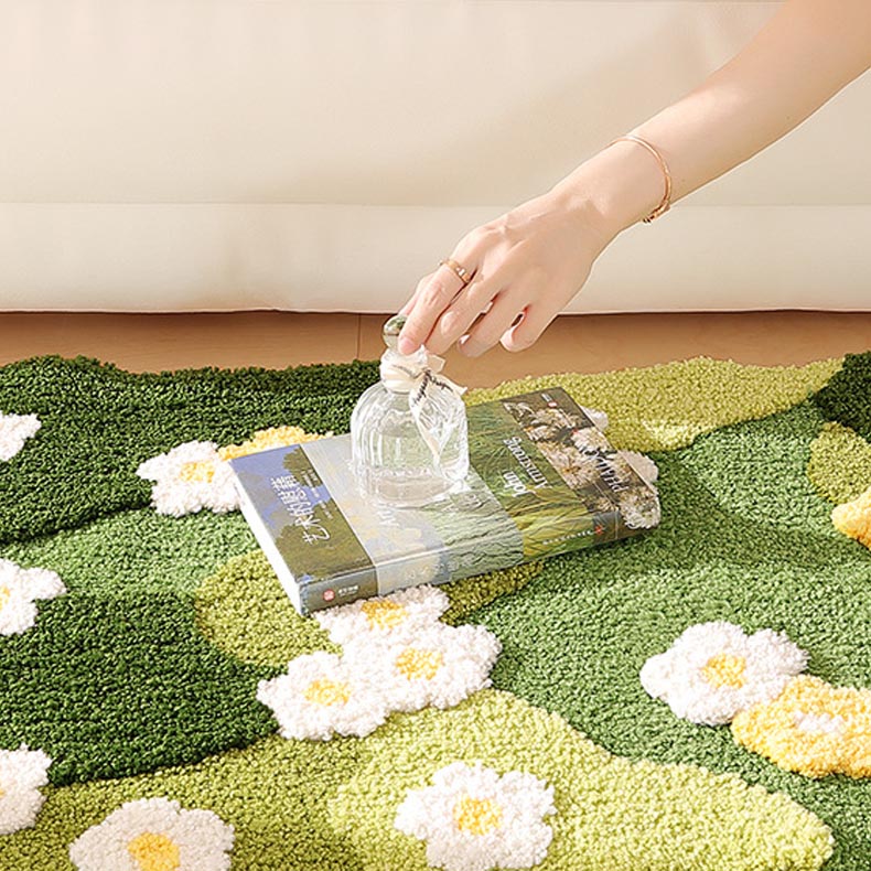 60x160cm Luxury Flower Runner Moss Rug 3d Tufted Tropical Kids play mat,moss rug,bath mat cute bathroom decor