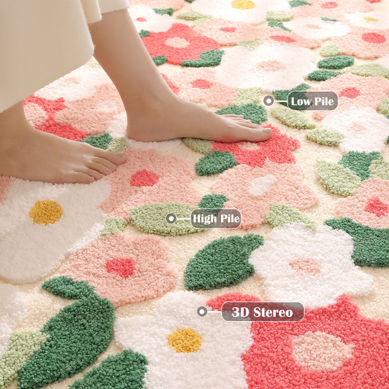 90x160cm Luxury Flower Moss Rug 3d Tufted Tropical Kids play mat,moss rug,bath mat cute bathroom decor