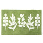 Tropical leaves bath mat colorful cute bathroom decor