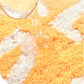 Peach bath mat colorful cute decor bathroom rug