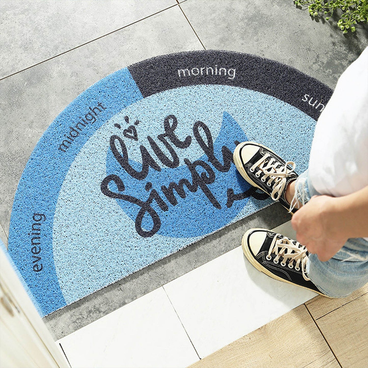 Rainbow PVC Outdoor mat,Welcome Mats for Front Door