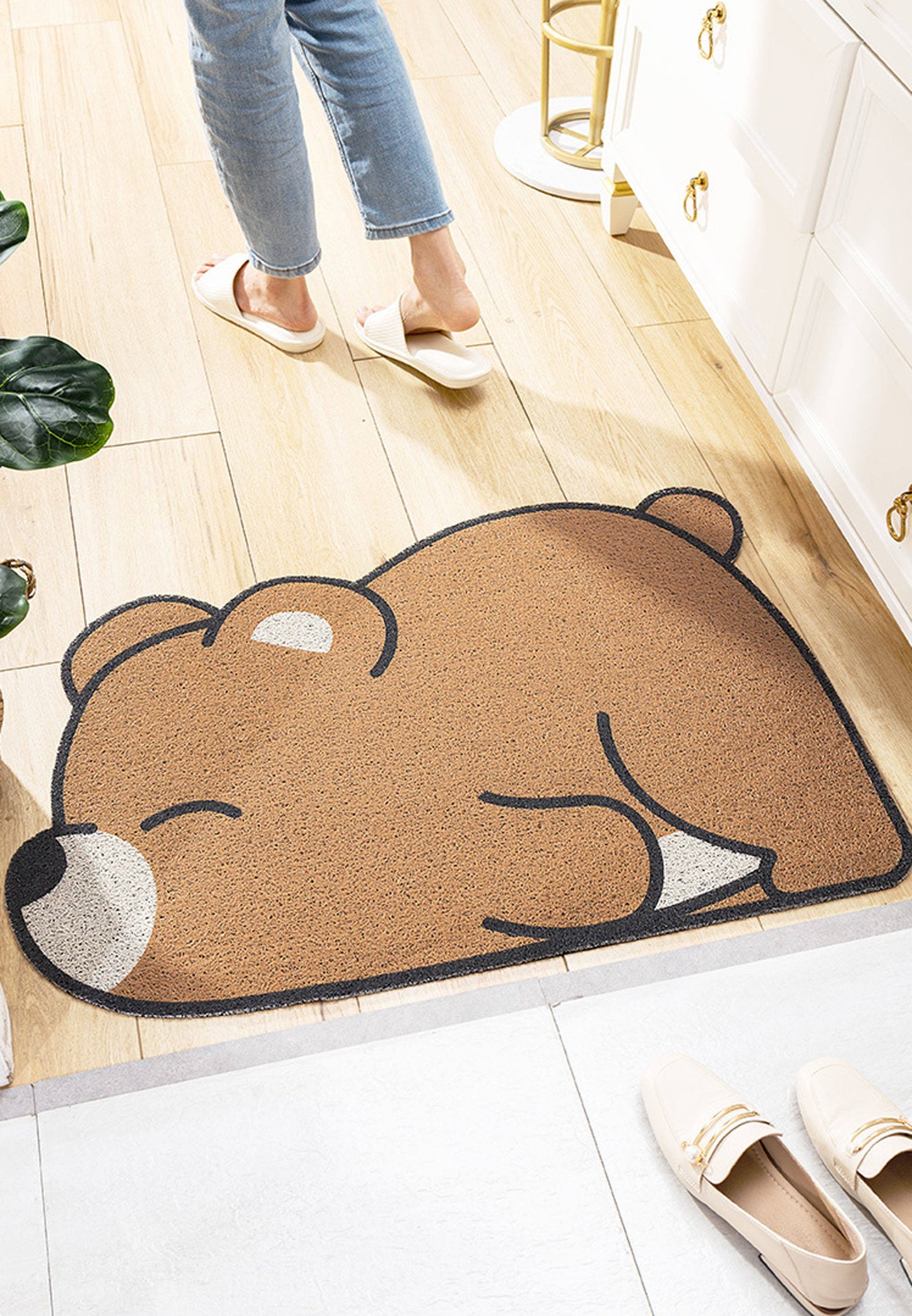 PVC Bear Funny Entrance Door Mat