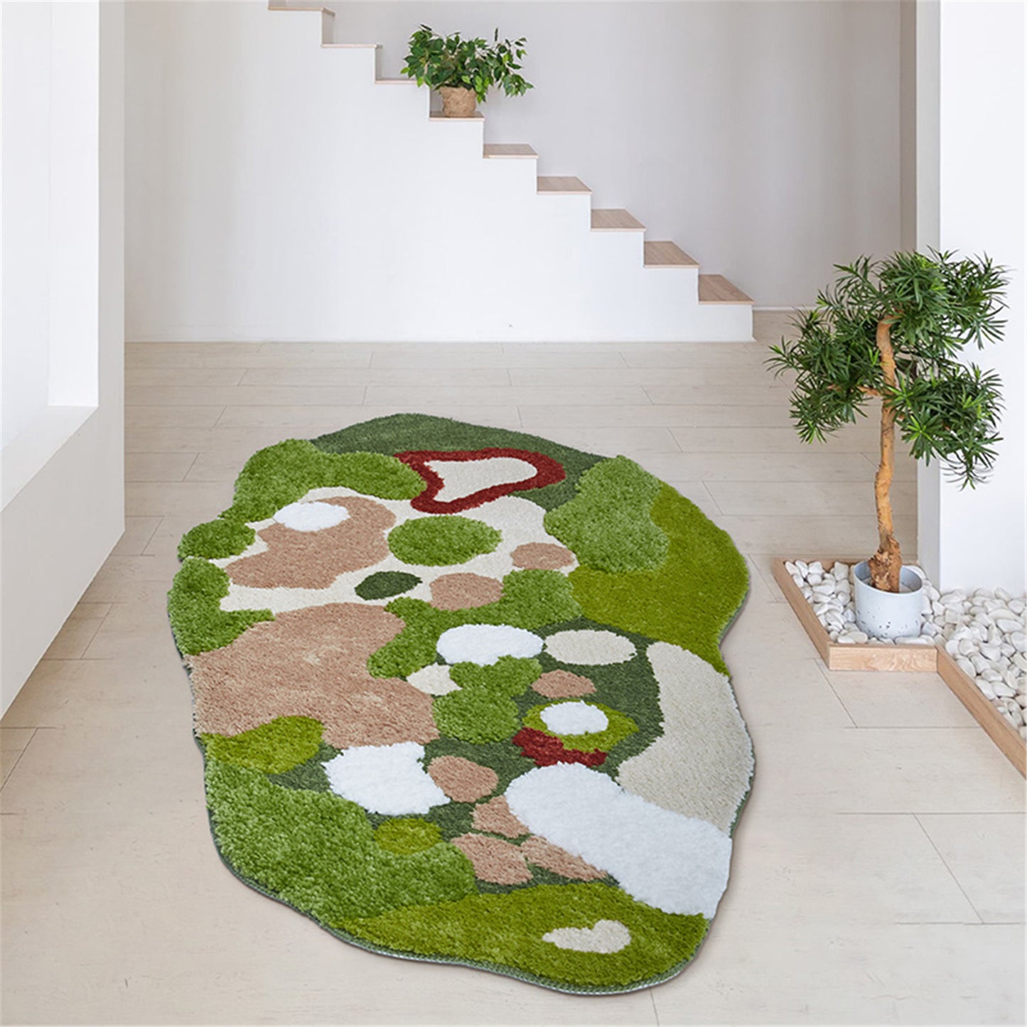 Handtufted Rug, Landscape Rug, Moss Rug, 3D Carpet, Forest Floor Tufted  Rug, Handmade Unique Area Rug