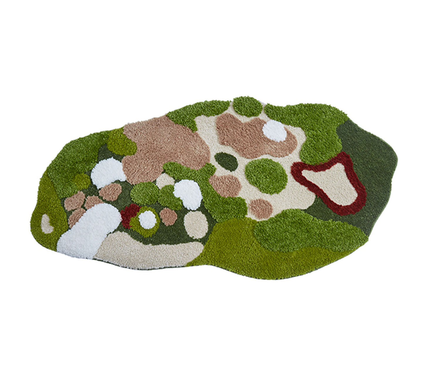 3D Moss Rug Tropical Grassland Hand Tufted Area Rug,Thick Floor Rug Carpets,Living Room Decor