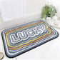 Rainbow bath mat colorful cute bathroom decor