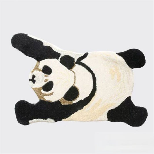 Panda Hand Tufted Area Rug,Thick Floor Rug Carpets,Living Room Decor