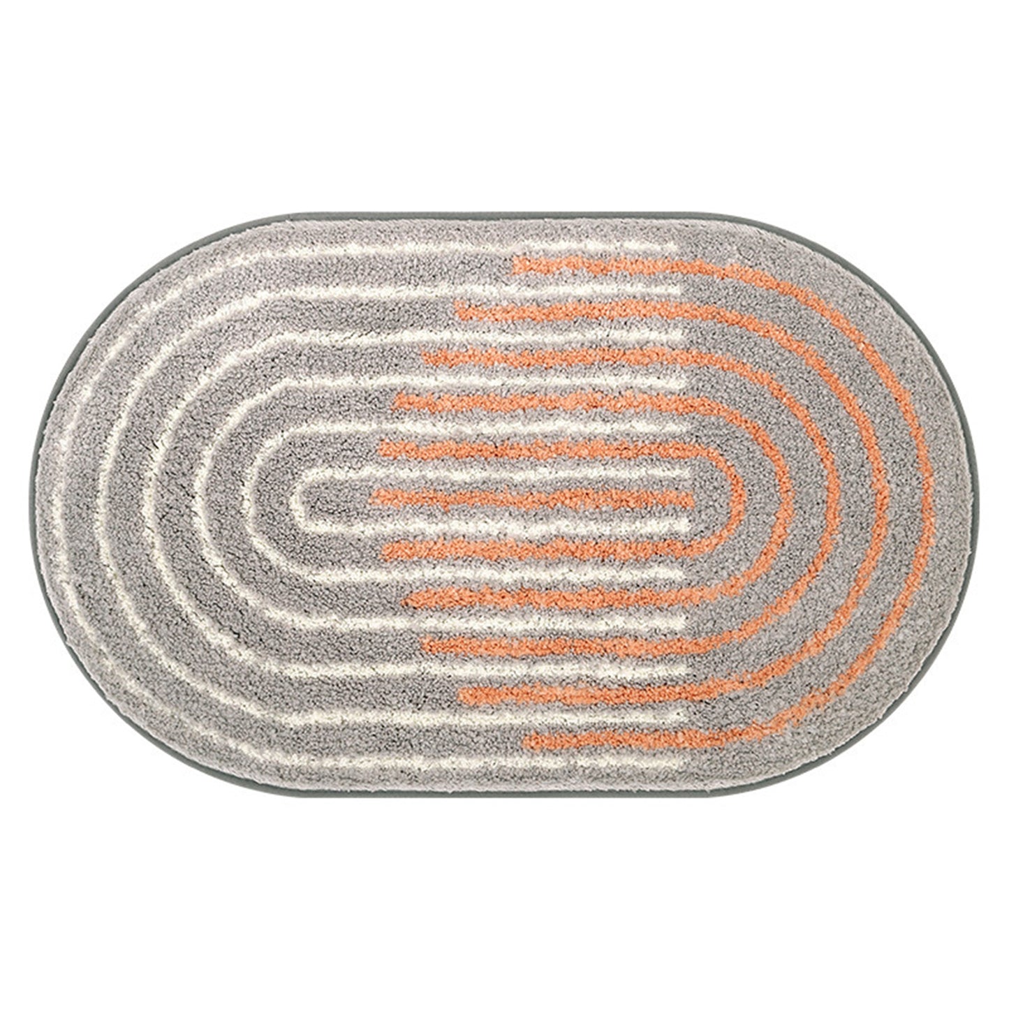 Abstract curve bath mat colorful cute bathroom decor