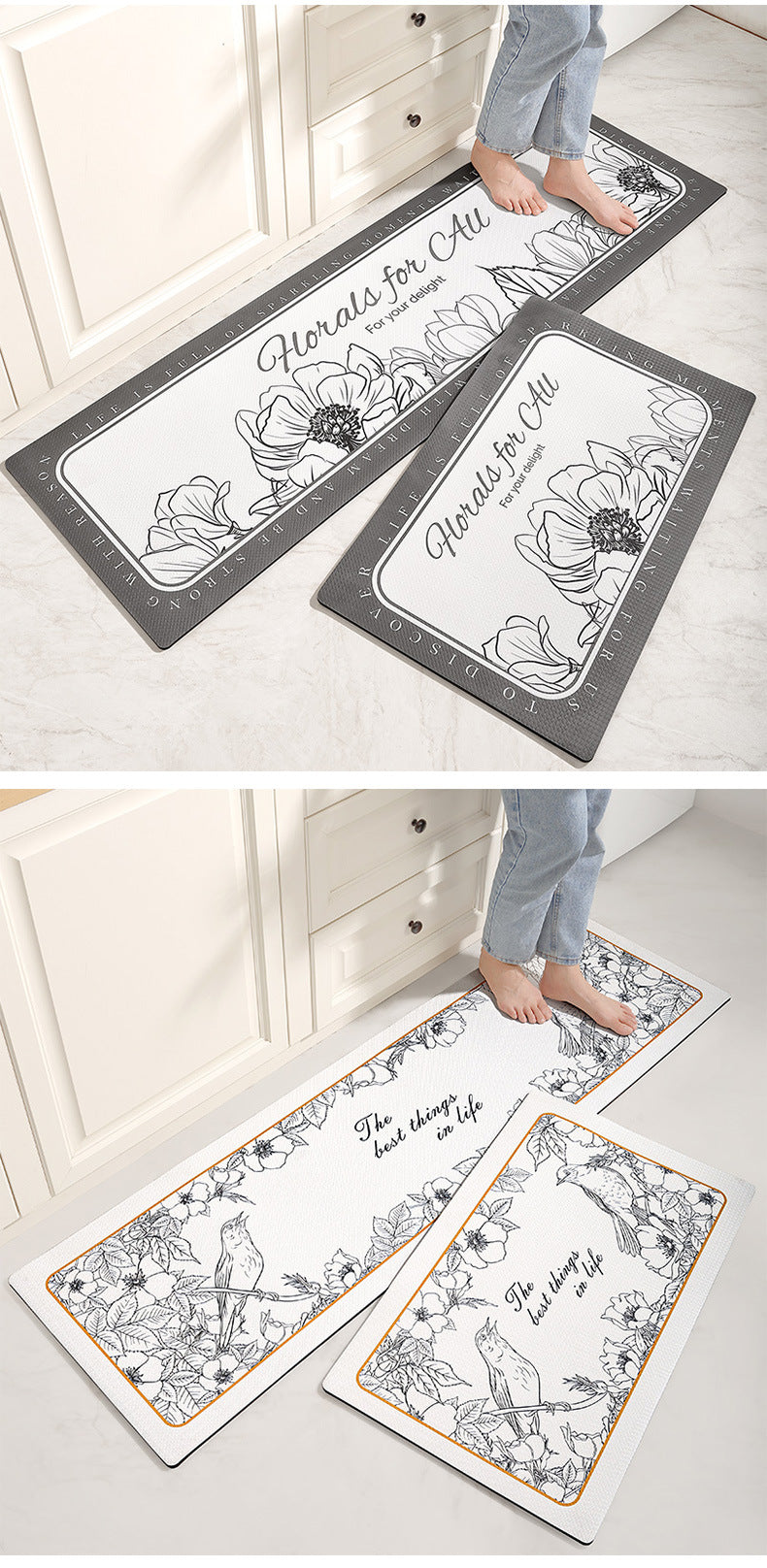 Kitchen Mat Anti slip Laundry Room Rug Mat