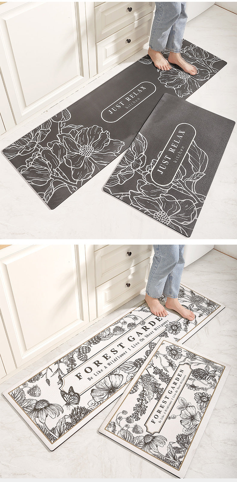 Kitchen Mat Anti slip Laundry Room Rug Mat