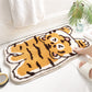 Tiger bath mat colorful cute bathroom decor