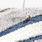 Wave bath mat colorful cute bathroom decor