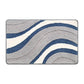 Wave bath mat colorful cute bathroom decor