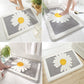 Daisy flower bath mat colorful cute bathroom decor