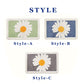 Daisy flower bath mat colorful cute bathroom decor