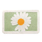 Daisy flower bath mat colorful cute bathroom decor
