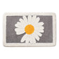 Daisy flower bath mat colorful cute bathroom decor